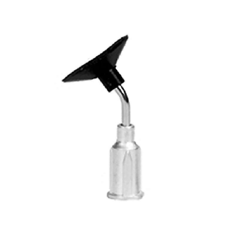 ESD-Safe Bent Metal Probe with a 3/4" Dissipative Vacuum Cup, 1" Long